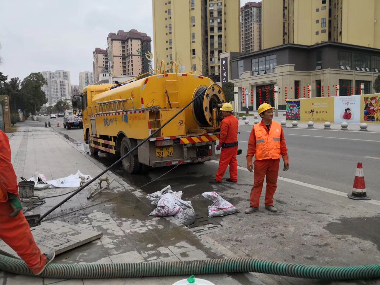 黄浦排污管道清淤-管道清洗